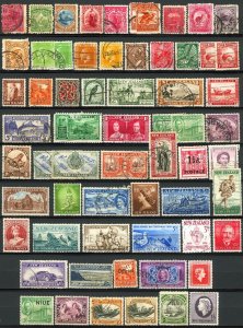 New Zealand Area #61/#328 1882-1958 Assorted Singles, Cook Isl, Niue Mint & Used