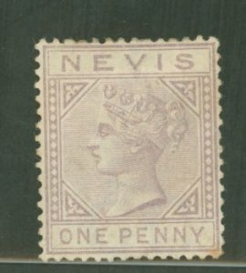 Nevis #19 Unused Single