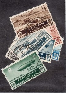 Italy Scott #C66-C72 Stamp - Used Set
