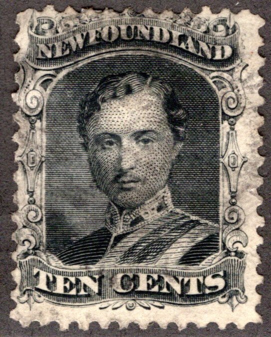 28a, NSSC, Newfoundland, 10c, black, Prince Albert, Used, F