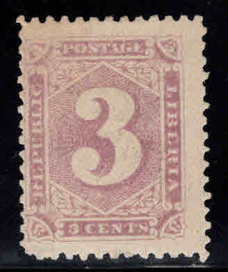 LIBERIA Scott 26 Mint Hinged, MH*