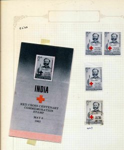 INDIA 1960s MH Used on Pages (60+Items) Top 357