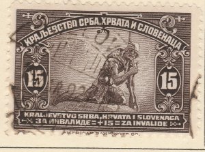 A5P63F176 Yugoslavia Semi-Postal Stamp 1921 15p used