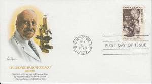 1978 Early Cancer Detection (Scott 1754) Fleetwood FDC