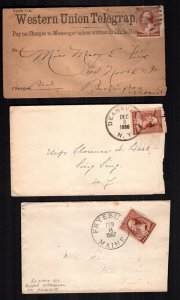 United States  210  used covers 3 diff