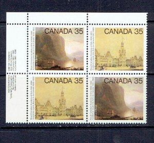 CANADA - 1980 ACADEMY OF ARTS - UPPER LEFT PB - SCOTT 852a - MNH