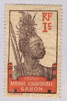 Gabon Warrior 1f - pickastamp (AP103607)