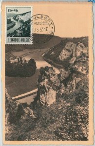 57049 - BELGIUM - POSTAL HISTORY: MAXIMUM MAP 1953 - NATURE ROAD-