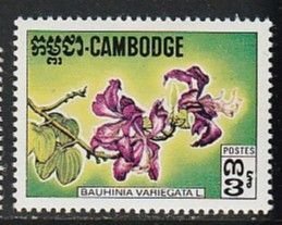 1971 Cambodia - Sc 260 - MH VF - 1 single - Erythrina Indica