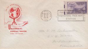 ZAYIX US C42-11 House of Farnam red cachet FDC 10c UPU anniv. USFM102023117