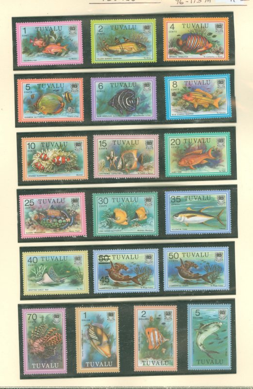 Tuvalu #96-113 Mint (NH) Single (Complete Set)
