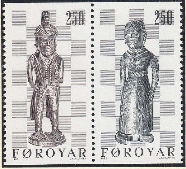 Faroe Islands #94b Used CV$5.50 Chess