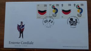 Great Britain & France 2004 Entente Cordiale FDC