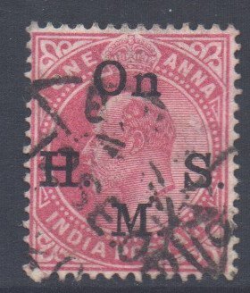 India Scott O39 - SG O57, 1902 Edward VII 1a Official used