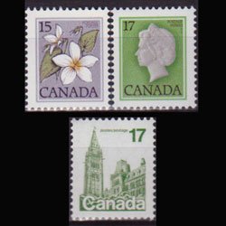 CANADA 1979 - Scott# 787-90 Flowers 15-17c NH