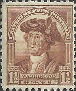 # 706 Mint Hinged Brown Washington Bicentennial