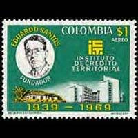 COLOMBIA 1970 - Scott# C530 Bld Set of 1 LH