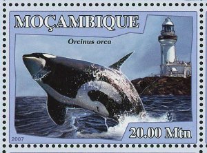 Whales Stamp Lighthouses Balaenoptera Physalus Orcinus Orca S/S MNH #3050-3055