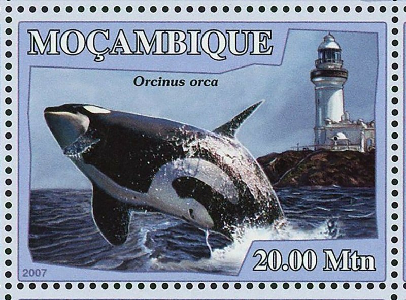 Whales Stamp Lighthouses Balaenoptera Physalus Orcinus Orca S/S MNH #3050-3055