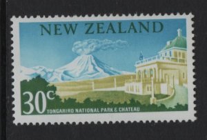 New Zealand  #399  MNH  1967  volcano  30c