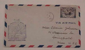 CANADA  FLIGHT #318 CAT.$48.00  WINNIPEG 1935 FEB 3  CACHETED