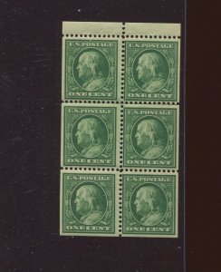 331a Franklin POSITION E Mint Booklet Pane of 6 Stamps NH (By 1497)