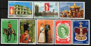 Belize Stamp 430-437  - Coronation Anniversary