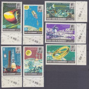 1967 Aden Qu'aiti State in Hadhramaut 115-121+Tab Landing on the moon.