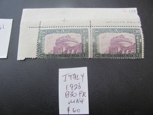 ITALY 1928 MNH  SC  B30 PAIR  FINE $60  (161)