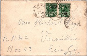 Canada 1916 - Cover to Erie, Oh - Beaverton, Ont - F64479