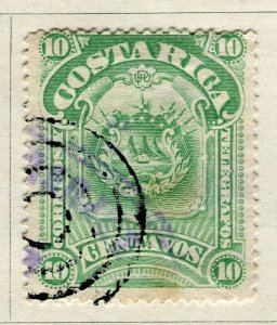 COSTA RICA; 1892 early classic Soto issue fine used 10c. value