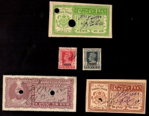 5 NABHA (INDIAN STATE) Stamps