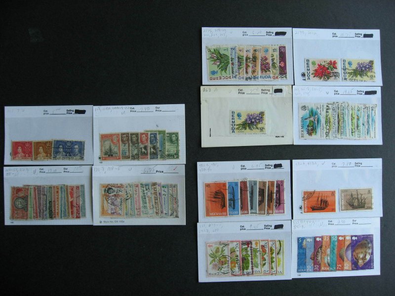 Bermuda used collection very topical assembled in 12 sales cards