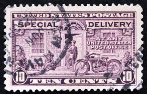 U.S. Used Stamp Scott #E15 10c Special Delivery, Superb Jumbo. CDS Cancel. Gem!