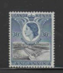 KENYA,UGANDA&TANZANIA #102 1954 QEII ROYAL VISIT 1954 MINT VF NH O.G