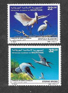 Mauritania 616-617 Mint NH MNH Flora Fauna Birds!