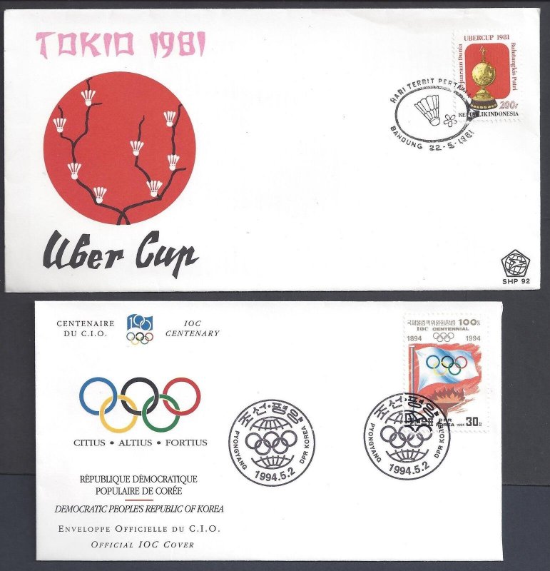 KOREA JAPAN MACAU 1959-90's TEN FDCs PLUS CHINA TAX PERCUE