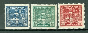 PARAGUAY AIR #C36-38...SET...MINT...$2.10