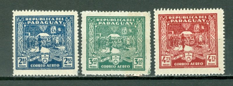 PARAGUAY AIR #C36-38...SET...MINT...$2.10