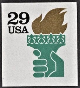 US 2531A MNH VF 29 Cent Liberty Torch ATM S/A Imperforate