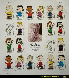 Vintage Schulz Characters Forever Stamps Sheet of 20 (50% shipping)