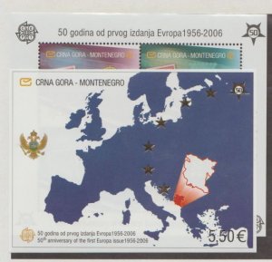 Montenegro Scott #129E-130 Stamps - Mint NH Souvenir Sheet