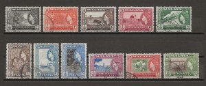 MALAYA/PENANG 1957 SG 44/54 USED Cat £38