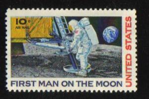 #C-76 MNH vf 10c Moon Landing Airmail 1968 Issues