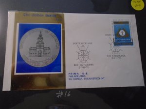 Vatican City  #  592-94  FDC