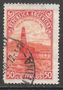 Argentina 444: 50c Oil Well, used, F-VF