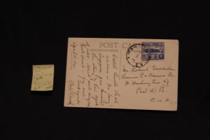 Peru 378 on pc/cover Lima to Philadelphia (#1257)