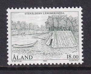 Aland islands   #107  MNH  1994  the stone age  18m  settlement