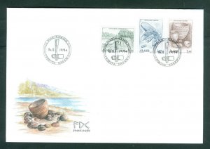 Aland. FDC 1994. The Stone Age Sc.# 97-100-107