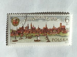 Poland–1983–Single “Building” stamp–SC# 2581 - CTO